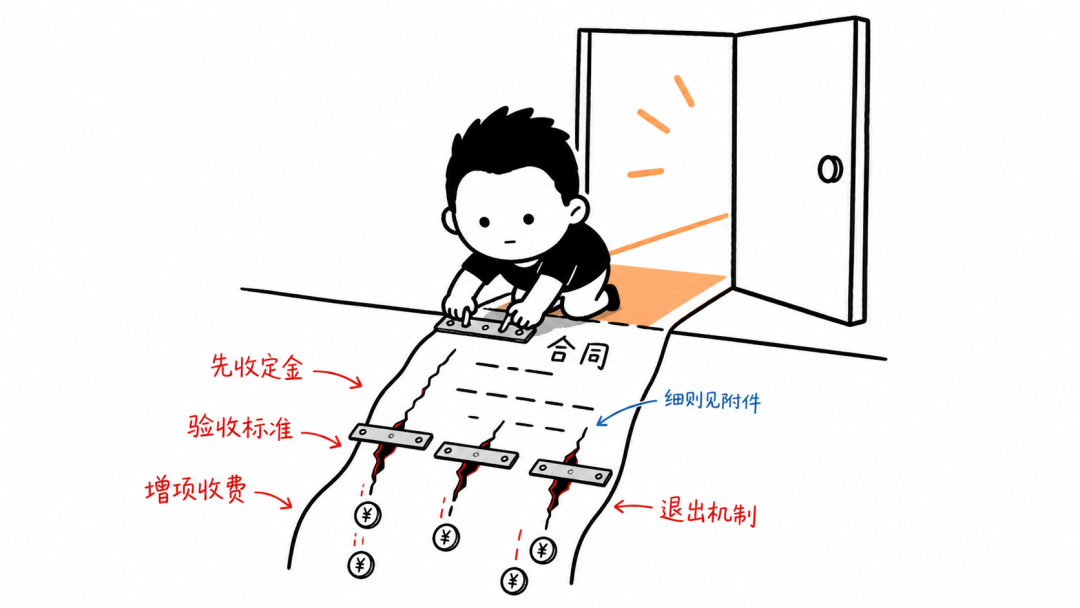 事业机会大,细节最危险(合同/权限/交付/成本)